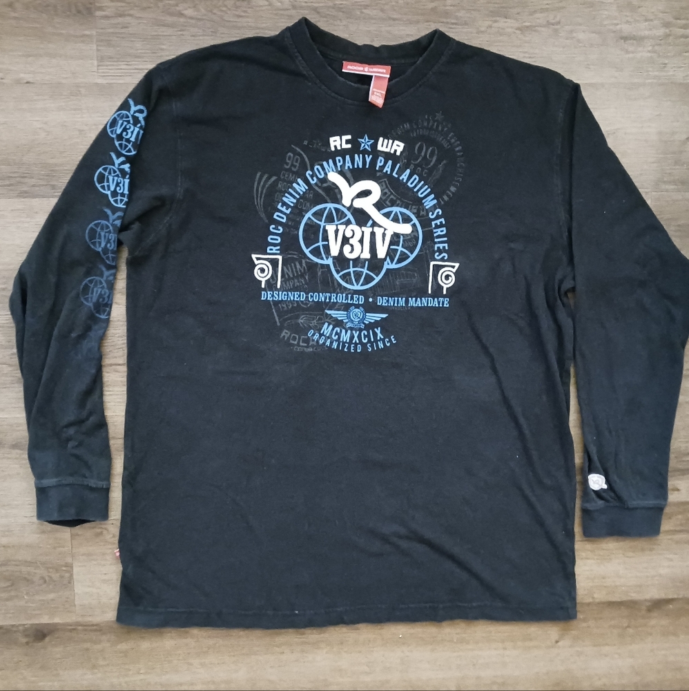 Y2k vintage Roc-a-wear Longsleeve Sz XXL Jay-Z Hip-Hop